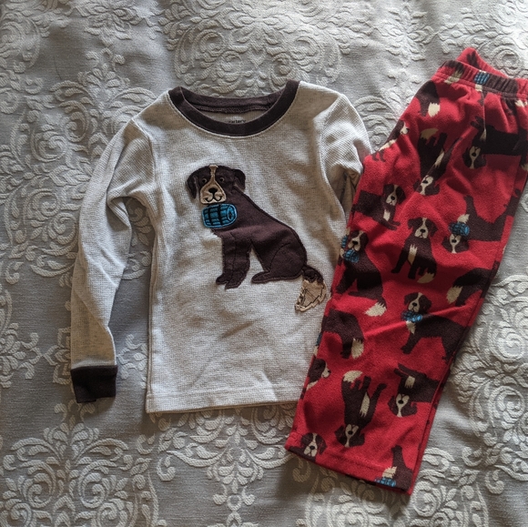 Lot of 3 Carter's Christmas/winter PJs, 3T - Picture 6 of 11